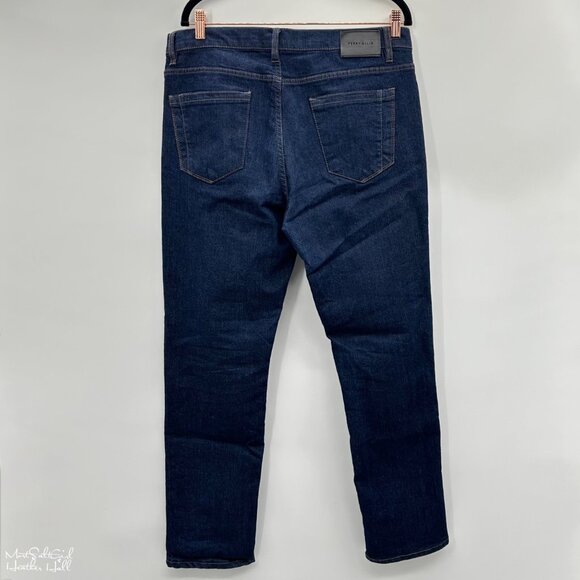 Perry Ellis Slim Fit Stretch Dark Blue Jeans Size 34/30 - Picture 4 of 5